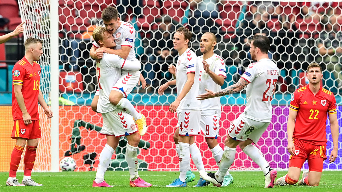 Denmark beats Wales at Euro 2020